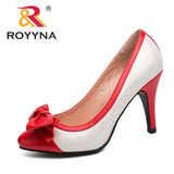 ROYYNA New Fashion Style Women Pumps Pointed Toe Women Shoes Shallow Lady Wedding Shoes comfortable Light Soft Free Shipping
