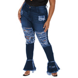 plus Size Women Jeans 2020autumn Casual Big Ladies Pants 5XL