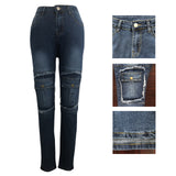 Jeans Women's High-Waist Stretch Slim-Fit Denim Pants