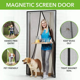 Anti-Mosquito Net Summer Automatic Closing Magnetic Mosquito Net Invisible Door Mesh Anti Bug Fly Partition Curtain Magic Mesh