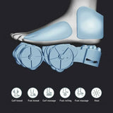 Electric Foot Massager Shiatsu Heating Physiotherapy Deep Kneading Roller Vibrator Health Reflexology Calf Leg Pain Relief Relax