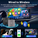 Podofo Android Auto AI Box Wireless Android Auto Adapter Carplay Dongle Bluetooth WIFI Plug And Play For VW Audi Toyota Honda