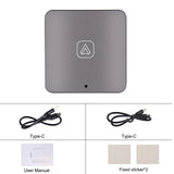 Podofo Android Auto AI Box Wireless Android Auto Adapter Carplay Dongle Bluetooth WIFI Plug And Play For VW Audi Toyota Honda