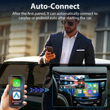 Podofo Android Auto AI Box Wireless Android Auto Adapter Carplay Dongle Bluetooth WIFI Plug And Play For VW Audi Toyota Honda