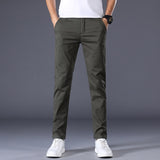 7 Colors Men&#39;s Classic Solid Color Summer Thin Casual Pants Business Fashion Stretch Cotton Slim Brand Trousers Male
