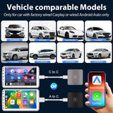 Podofo Android Auto AI Box Wireless Android Auto Adapter Carplay Dongle Bluetooth WIFI Plug And Play For VW Audi Toyota Honda