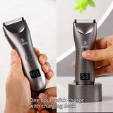 Intimate Pubic Hair Removal for Men Electric Groin Trimmer Male Shaver for Sensitive Areas Waterproof Safety Razor Body Hair