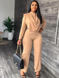 2 Piece Women Sets 2022 New Arrival Autumn Winter Matching Sets Solid Color Two Pieces Sets Top And Pants Suits Outfits Clothing