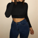 Women's Solid Color  Crop - The Accessorie Hub