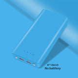 USB Ports DIY Power bank Case 18650 Battery LED Light Charging - The Accessorie Hub