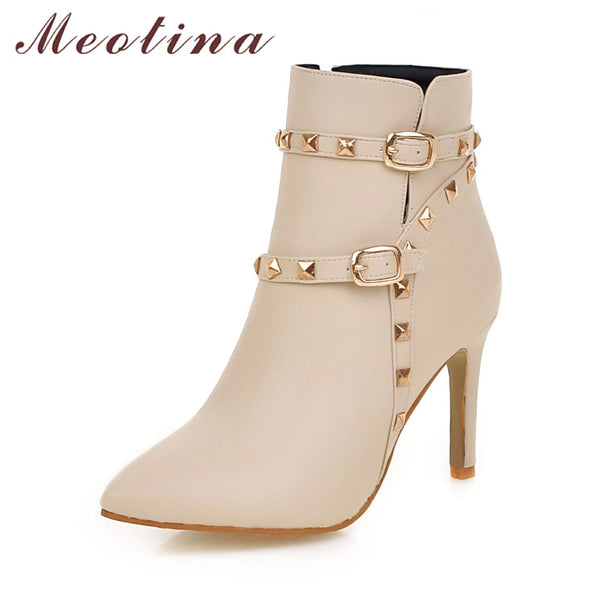 Women Ankle Boots High Heel Shoes - The Accessorie Hub