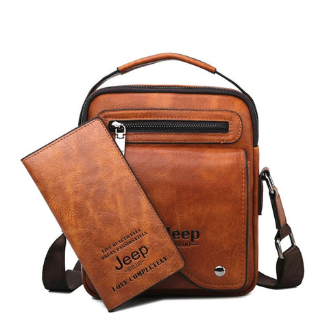 Men Bag Famous Designer Men Shoulder  Bags Split Leather - The Accessorie Hub